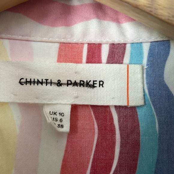CHINTI & PARKER Rainbow Cotton Shirt Dress - Picture 6 of 13